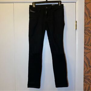 DIESEL Skinzee Super Slim-Skinny Regular Waist Jeans Black Women’s Size 25x30